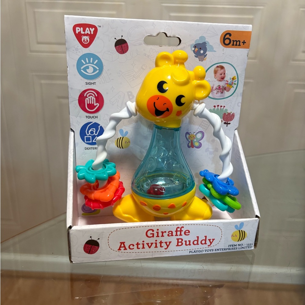 Giraffe Activity Buddy Raddle Teether Shaker Baby Toy